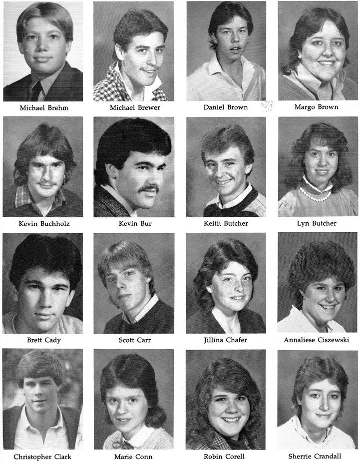 Gaylord High School Class of 1986 with staff