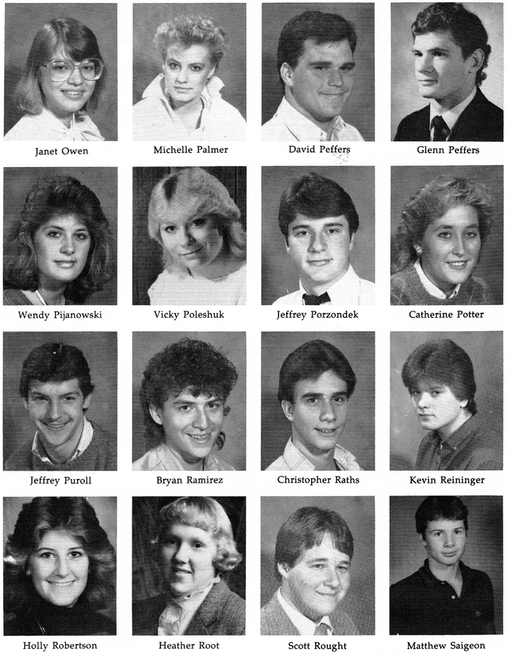 Gaylord High School Class of 1986 with staff