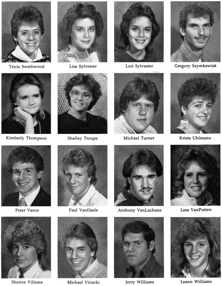 Gaylord High School Class of 1986 with staff